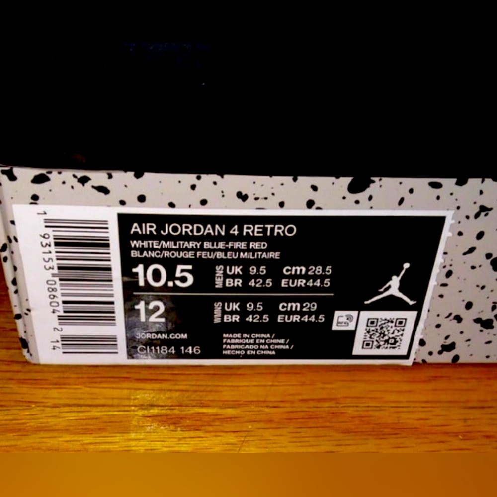 Air Jordan 4 Retro SE What The 4s 2019 Size 10.5 - Picture 9 of 9